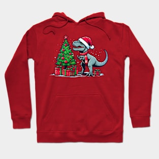 Christmas T-Rex Hoodie